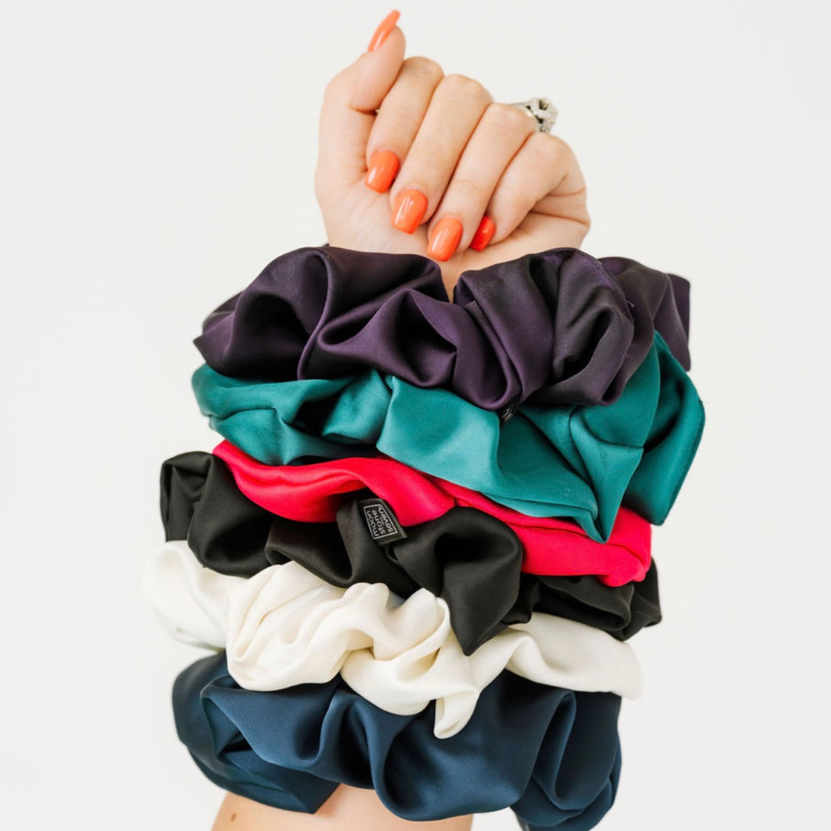 oversized satin scrunchie