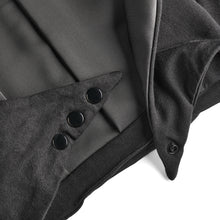 Load image into Gallery viewer, Close-up of MoonstoneSeven Satin Sleeper fabric and buttons showing soft satin texture and stitching detail