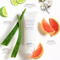 Hydra Hold Curl Gel surrounded by natural ingredients with callouts for aloe and Marshmallow Root hydration