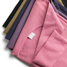Load image into Gallery viewer, An upclose detailed image of the folds of the fabric. Having the plops folded in a pile with mauve being the focal point on top