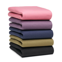 Load image into Gallery viewer, A stack of plops. Showing all 5 colors, starting with black on the bottom, then green, navy, plum and mauve